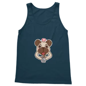 More Pug Coffee Please Classic Adult Vest Top