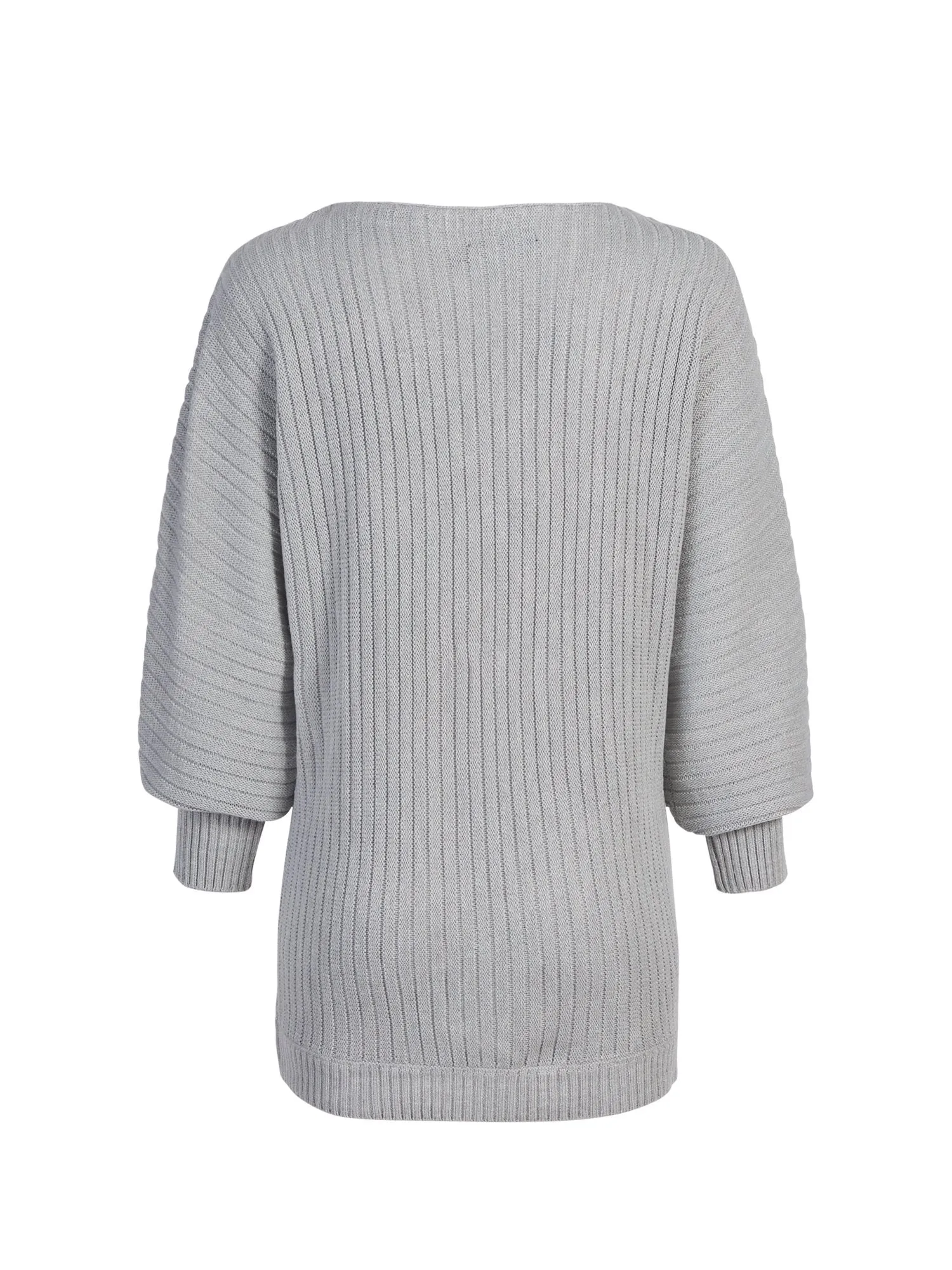 Multi-Stitch Bateau-Neck Tunic Sweater