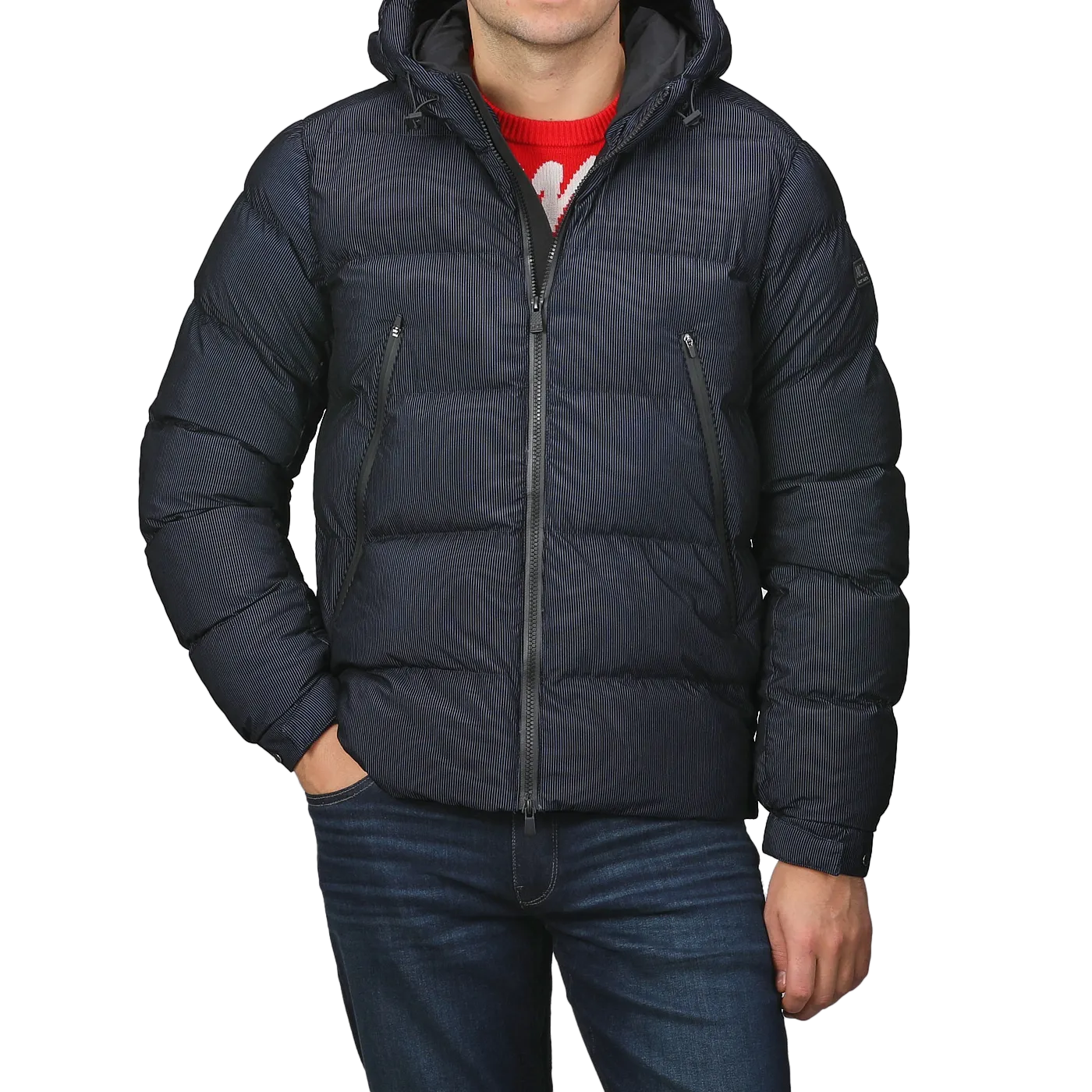 Navy Blue Technical Padded Maier Jacket