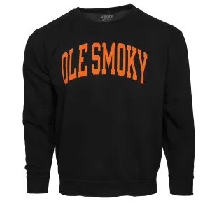ORANGE PRINT ARCH TEXT CREWNECK