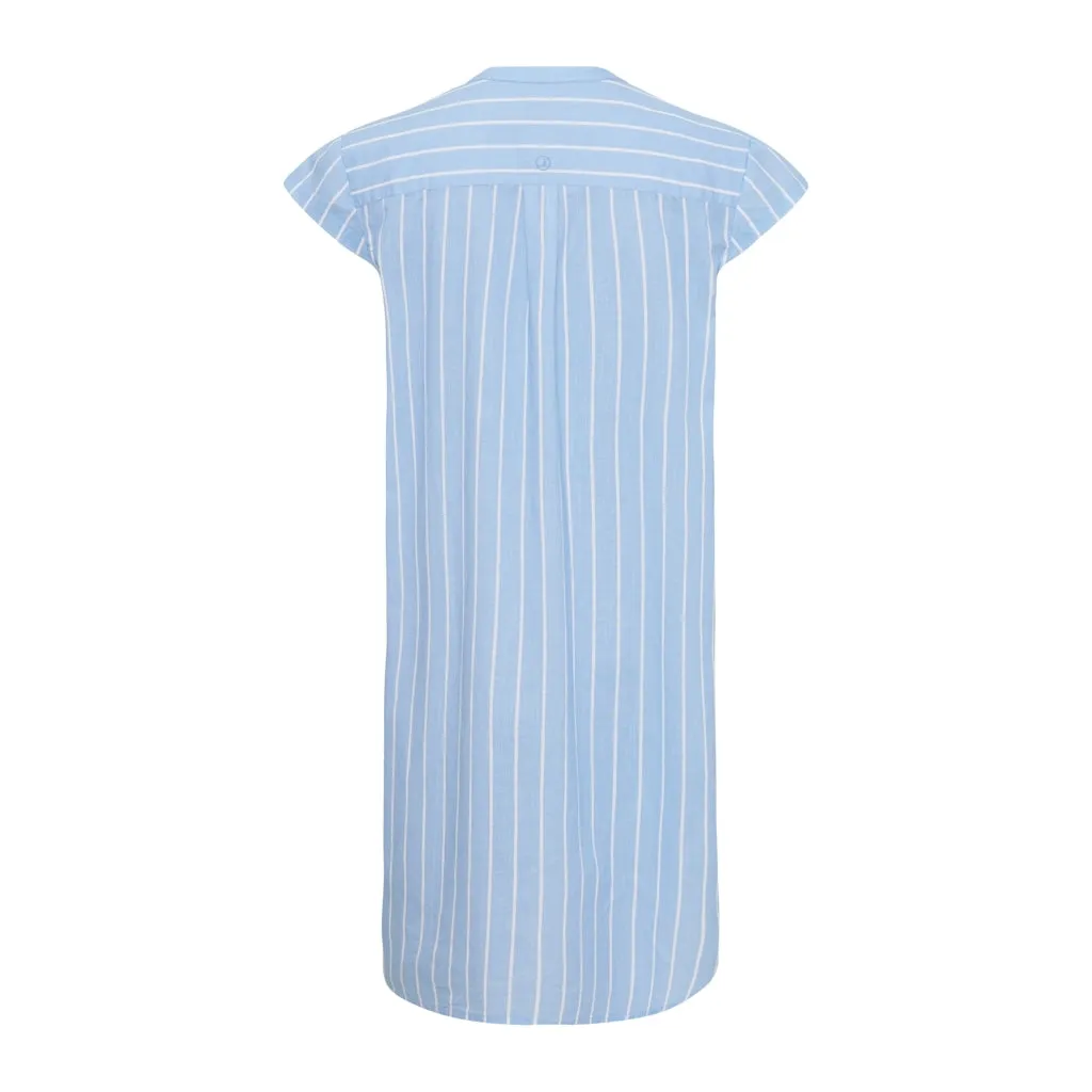 Pauline Tunic - Powder Blue / White