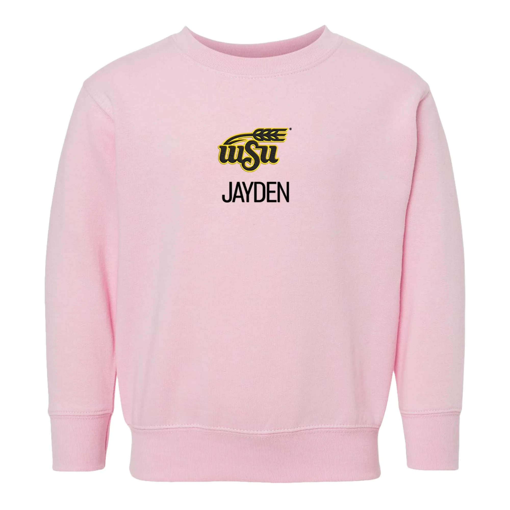Personalized Wichita State Shockers Wheat Toddler Crewneck Sweatshirt