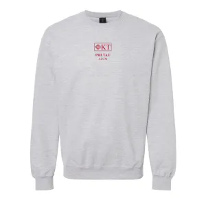 Phi Tau Alumni Embroidered Greek letter Crewneck