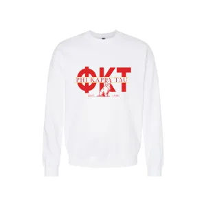 Phi Tau Golden Letters Crewneck