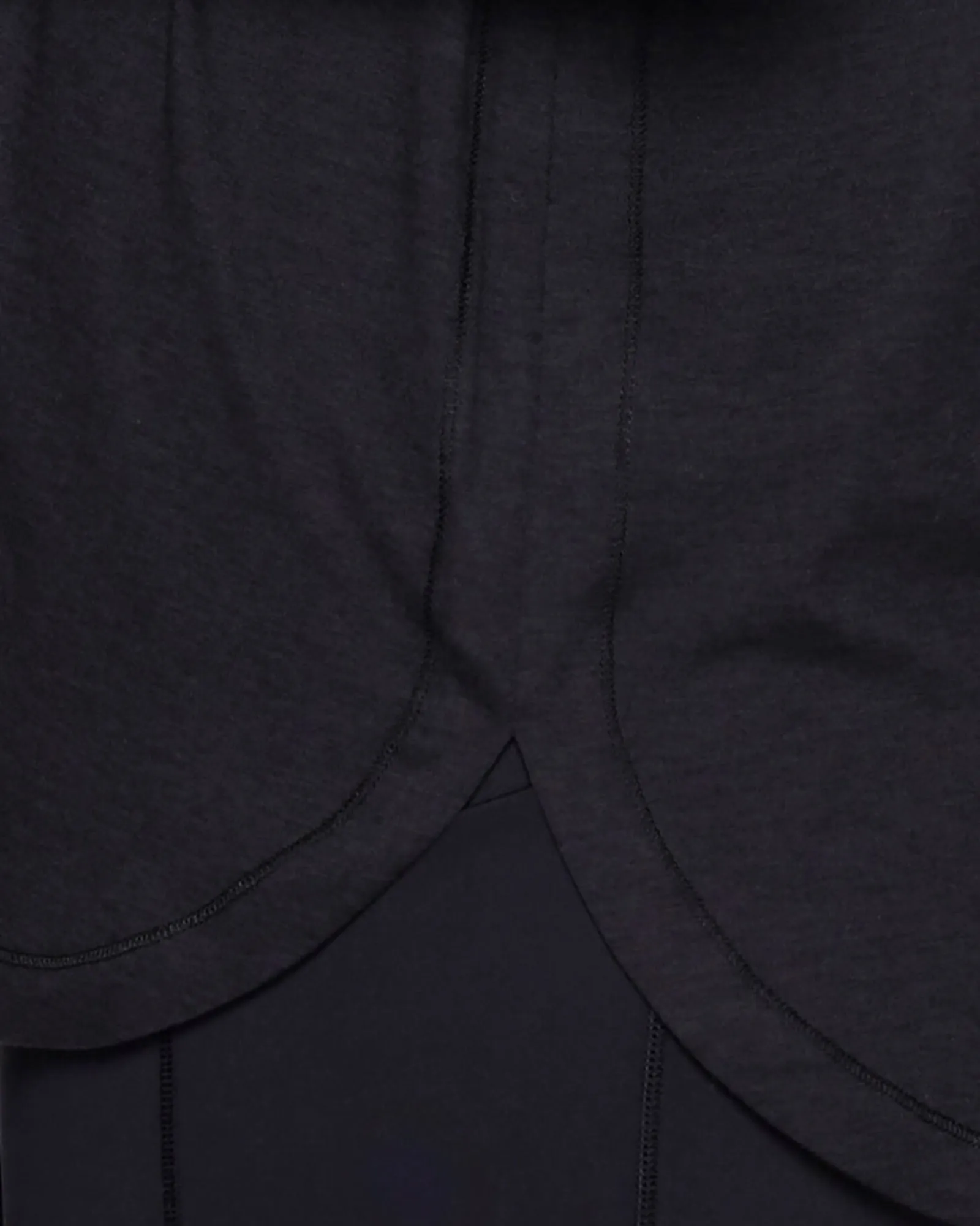Plus Studio Practice Long Sleeve Tunic Tee | Black Heather
