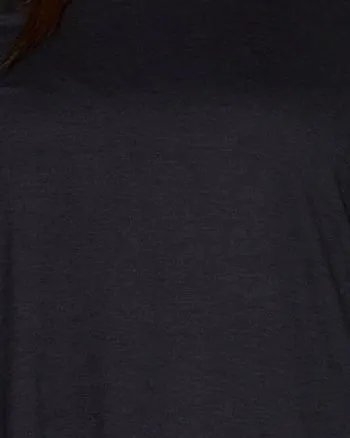 Plus Studio Practice Long Sleeve Tunic Tee | Black Heather