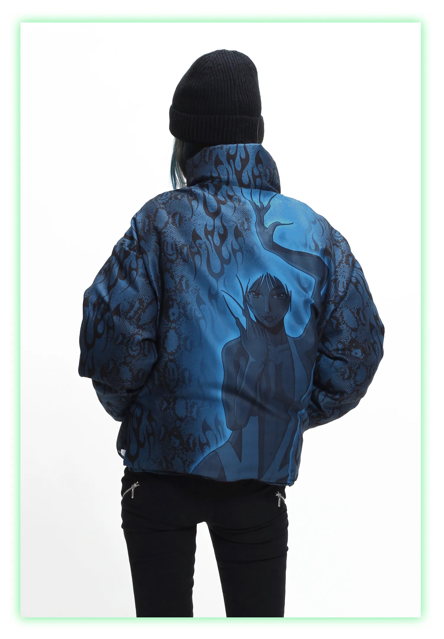 PYTHON FLAME double-sided puffer