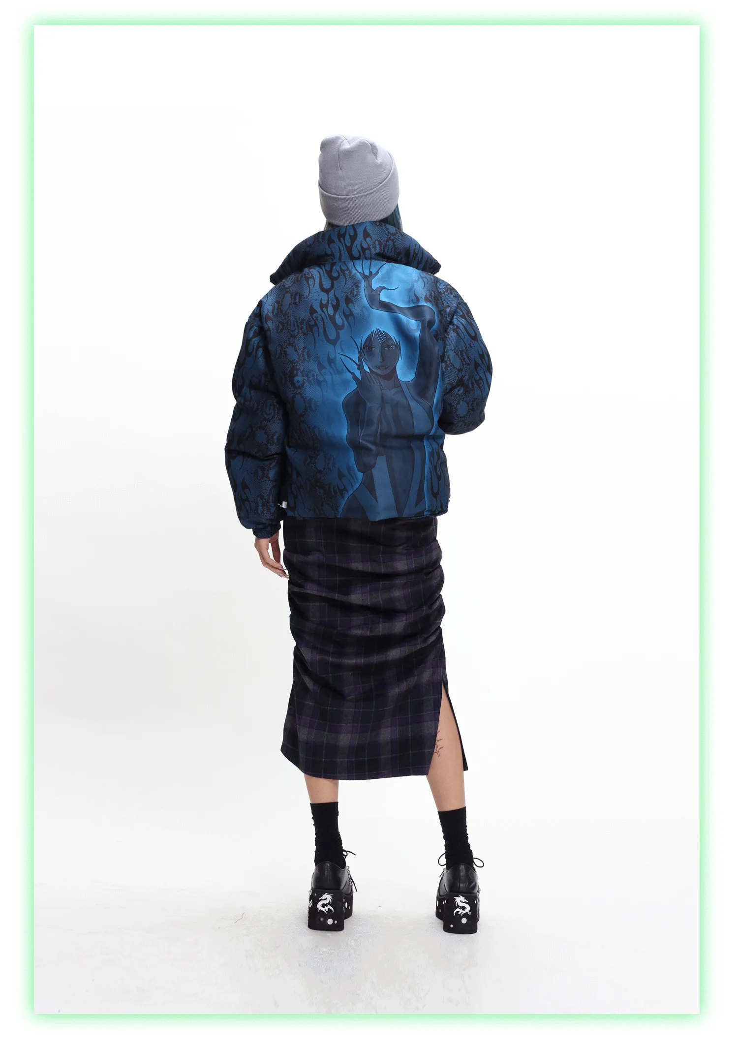 PYTHON FLAME double-sided puffer