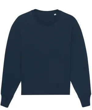 Radder oversized brushed crewneck (STSU857) | French Navy