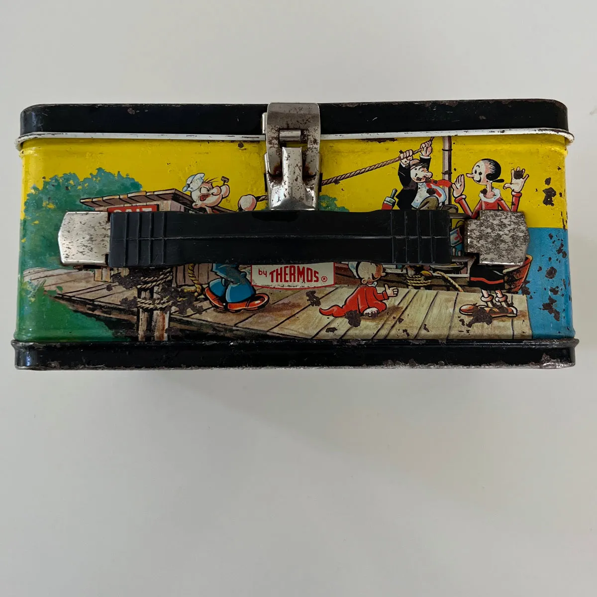 Rare Vintage 1964 Popeye Lunchbox with Thermos