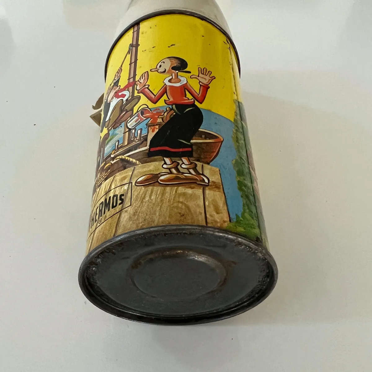 Rare Vintage 1964 Popeye Lunchbox with Thermos