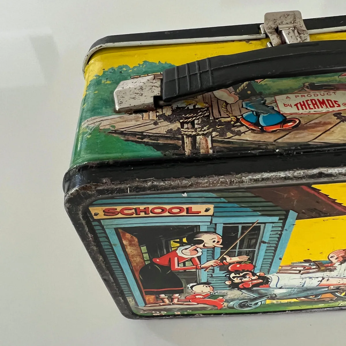 Rare Vintage 1964 Popeye Lunchbox with Thermos