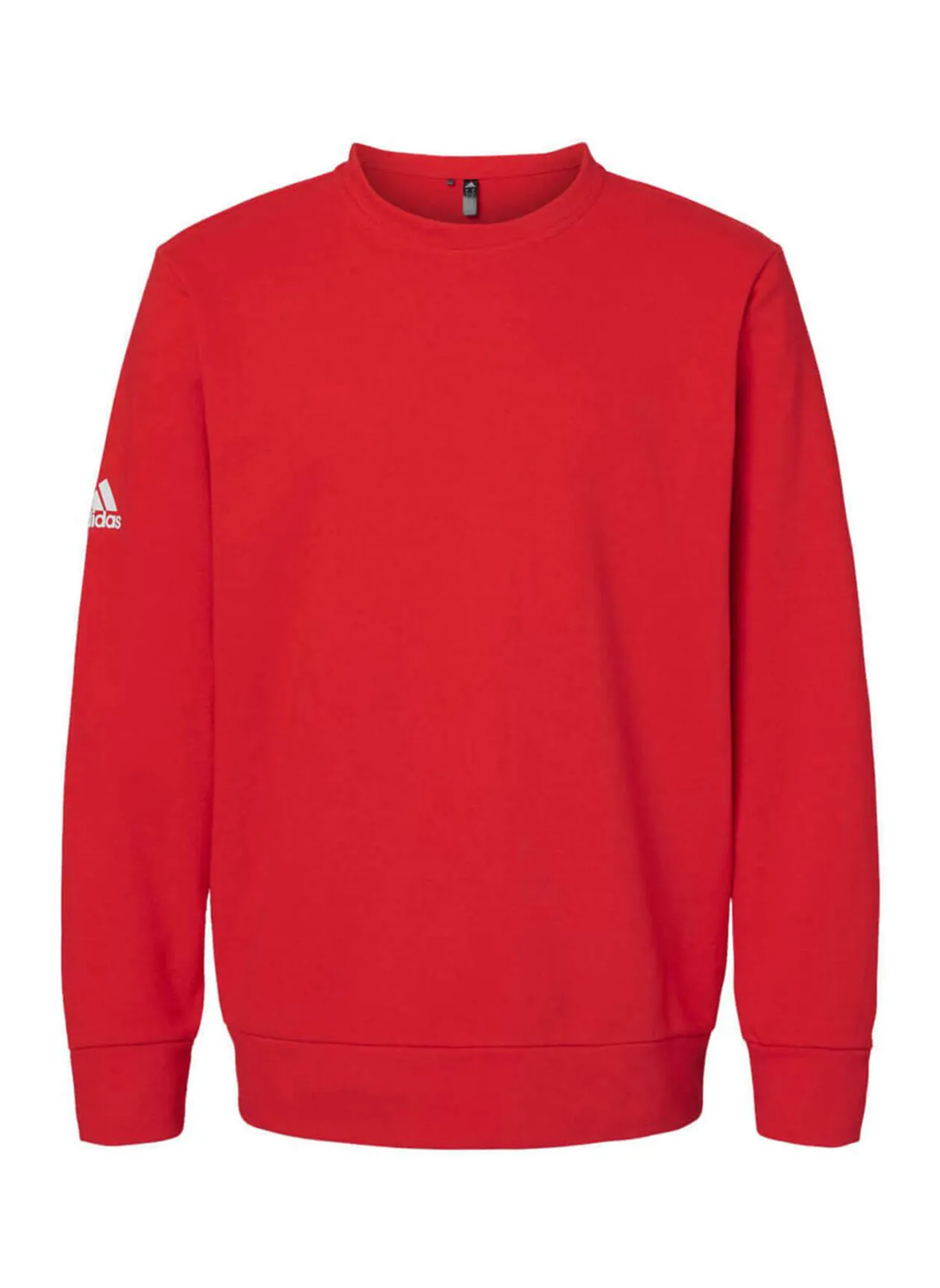 Red Adidas Fleece Crewneck Sweatshirt Men&#x27;s A434
