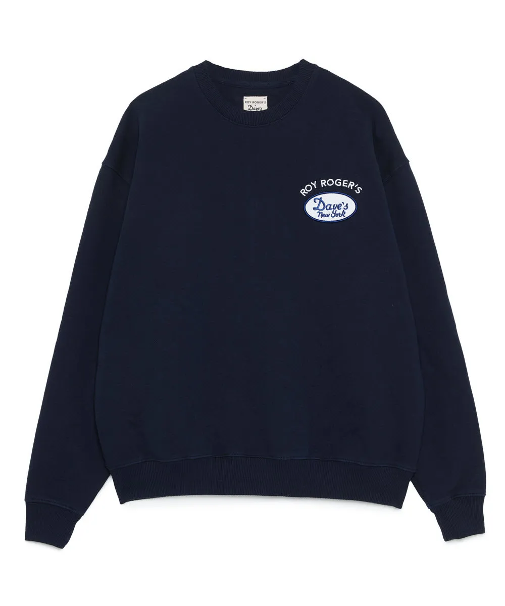 Roy Roger’s X Dave’s New York Collab Crew Neck Sweatshirt - Navy