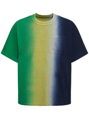 Sacai   Tie dye cotton jersey t-shirt 
