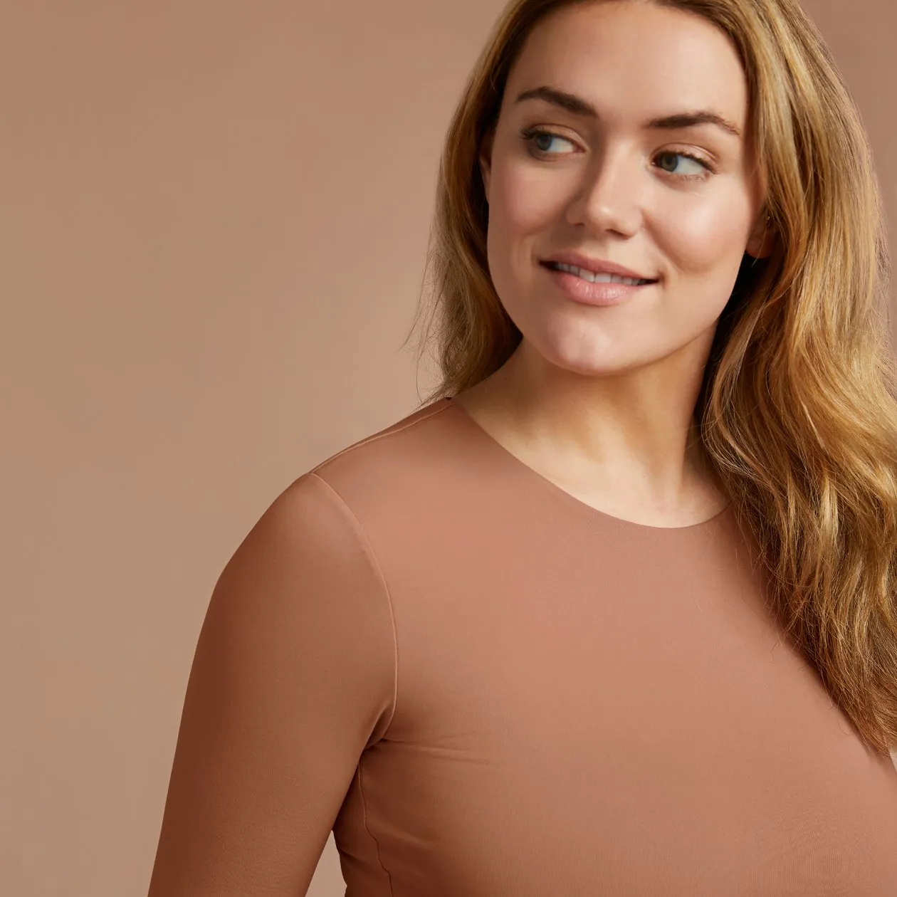 Seamless Long Sleeve Shirt | Clay
