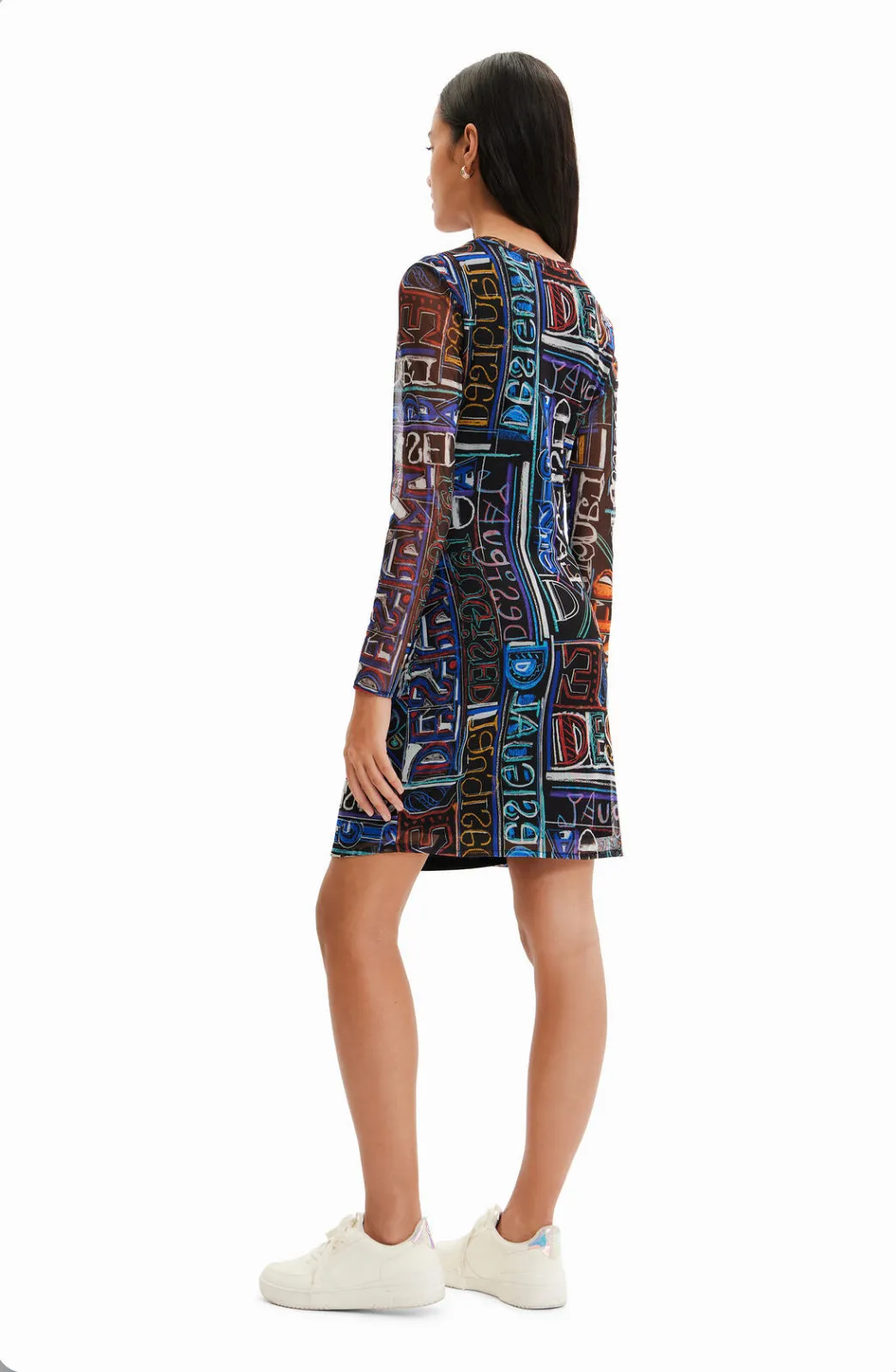 Short slim tulle dress women