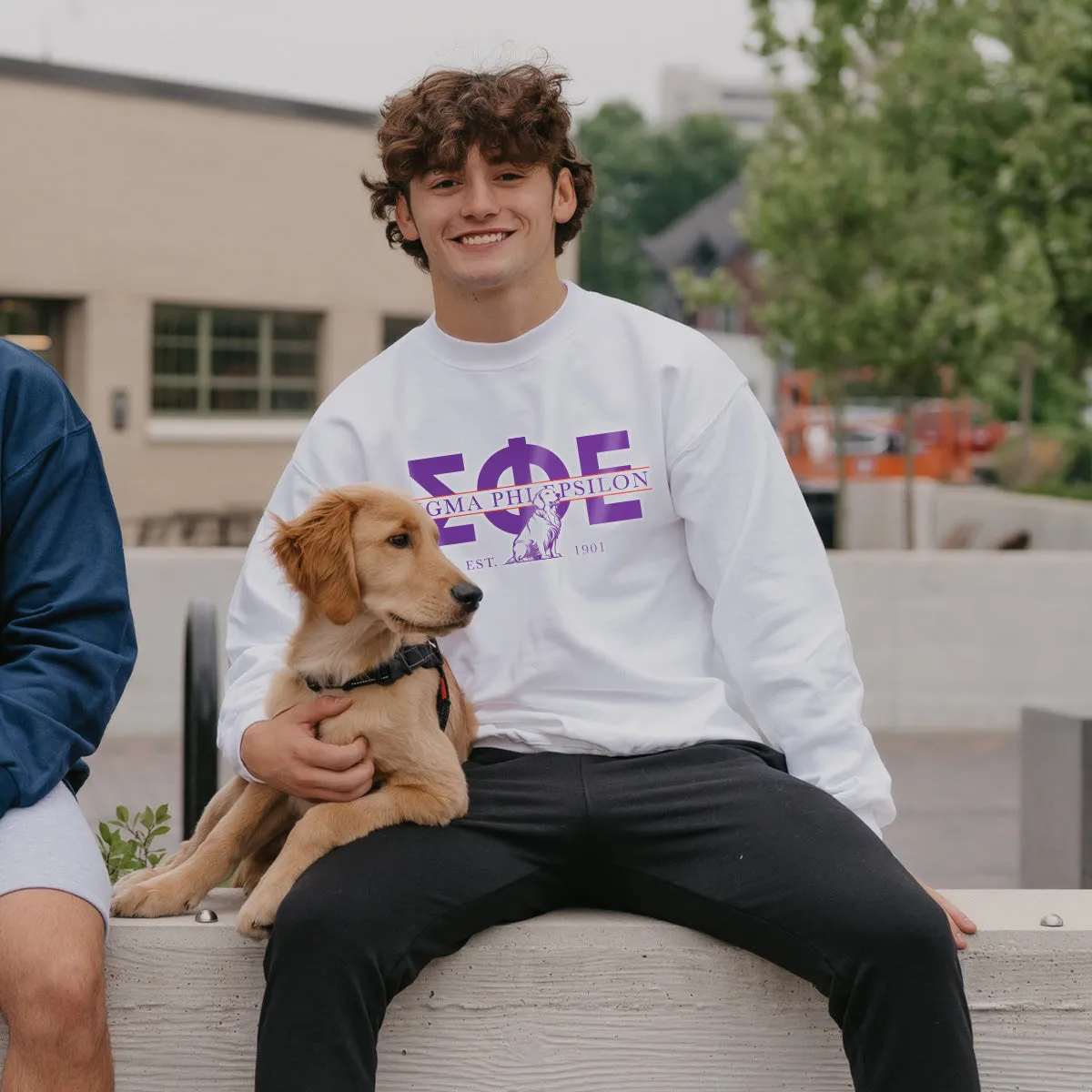 SigEp Golden Letters Crewneck