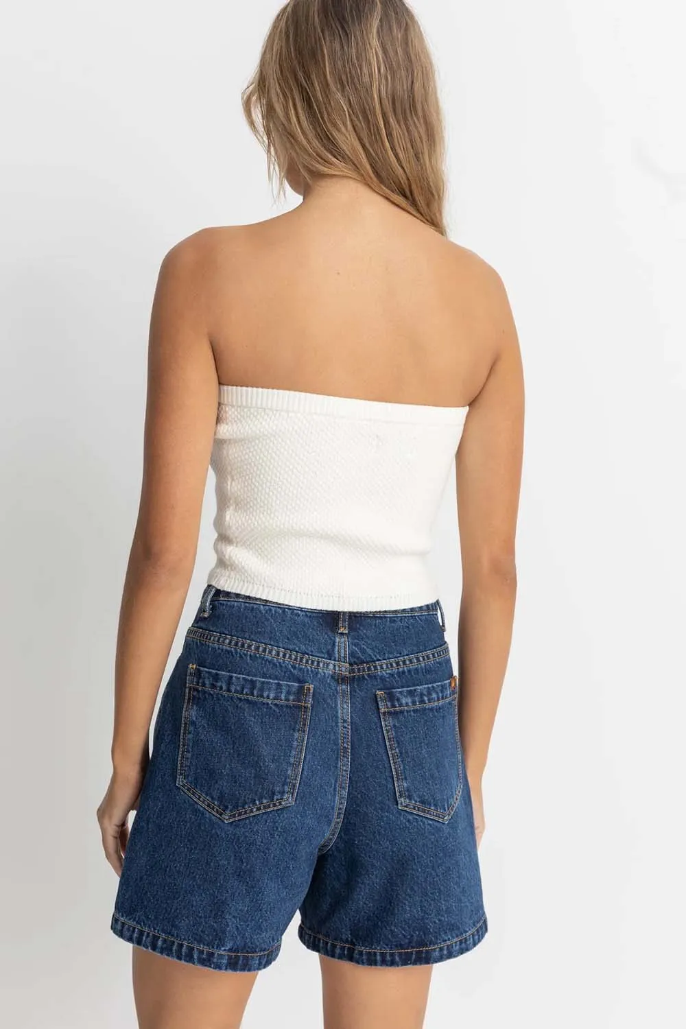 SPIRIT STRAPLESS KNIT TOP
