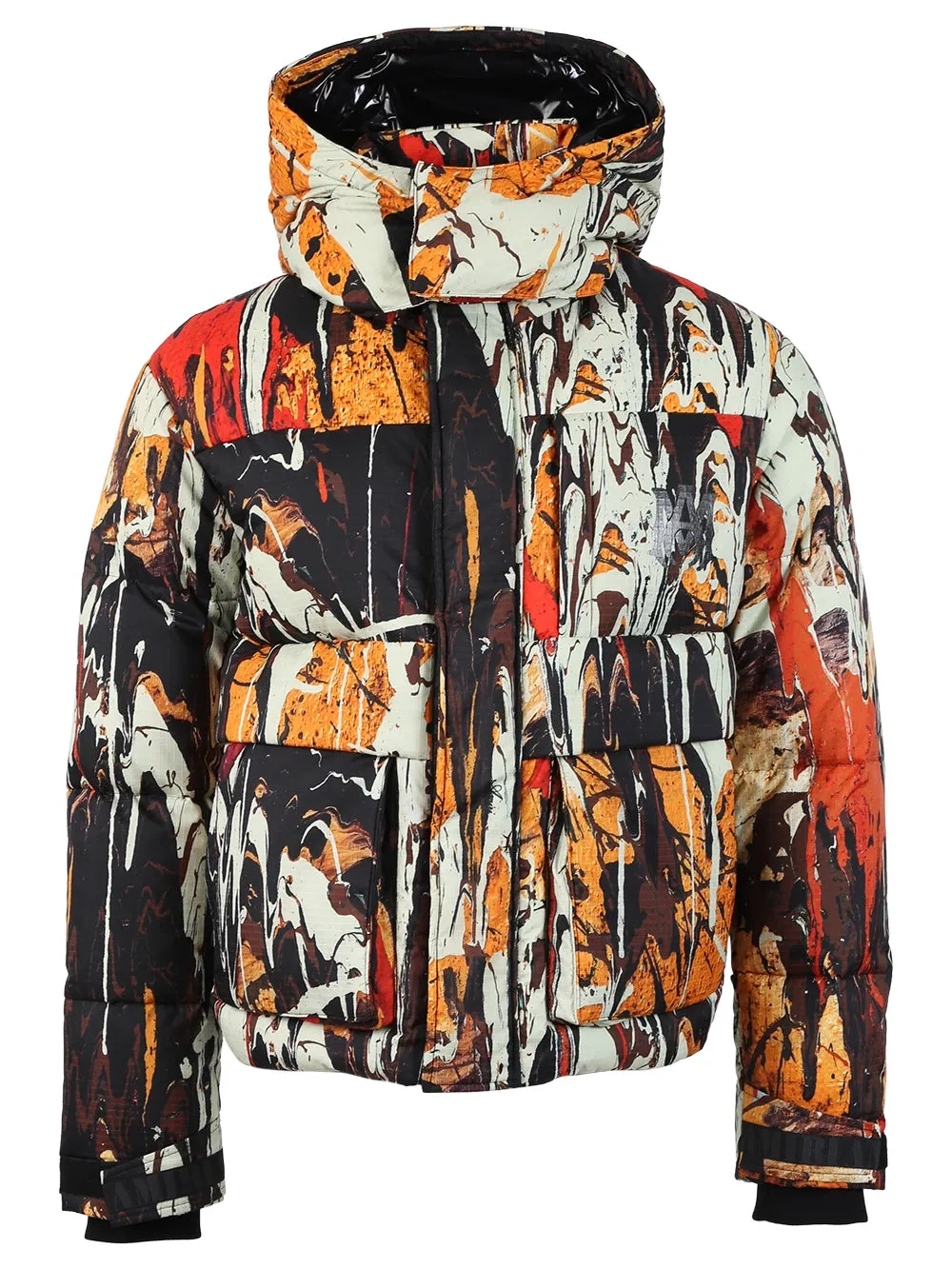 Splatter Down Puffer Jacket (Orange Camo) - PS22MOL006665