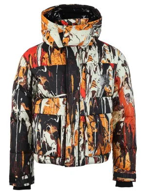 Splatter Down Puffer Jacket (Orange Camo) - PS22MOL006665