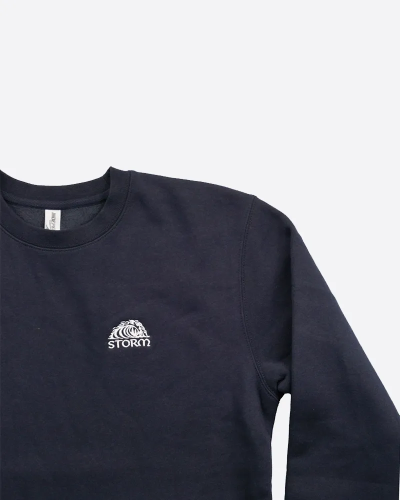 Storm Classic Wave Crewneck - Navy