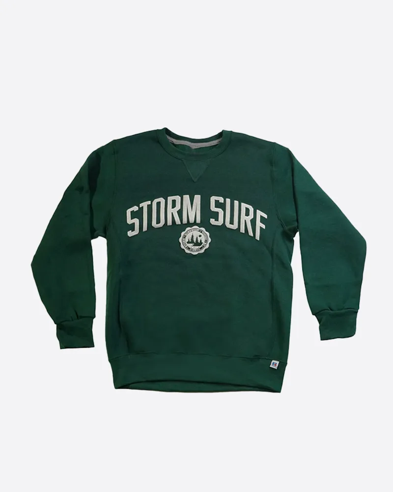 Storm Drop Out Crewneck - Green