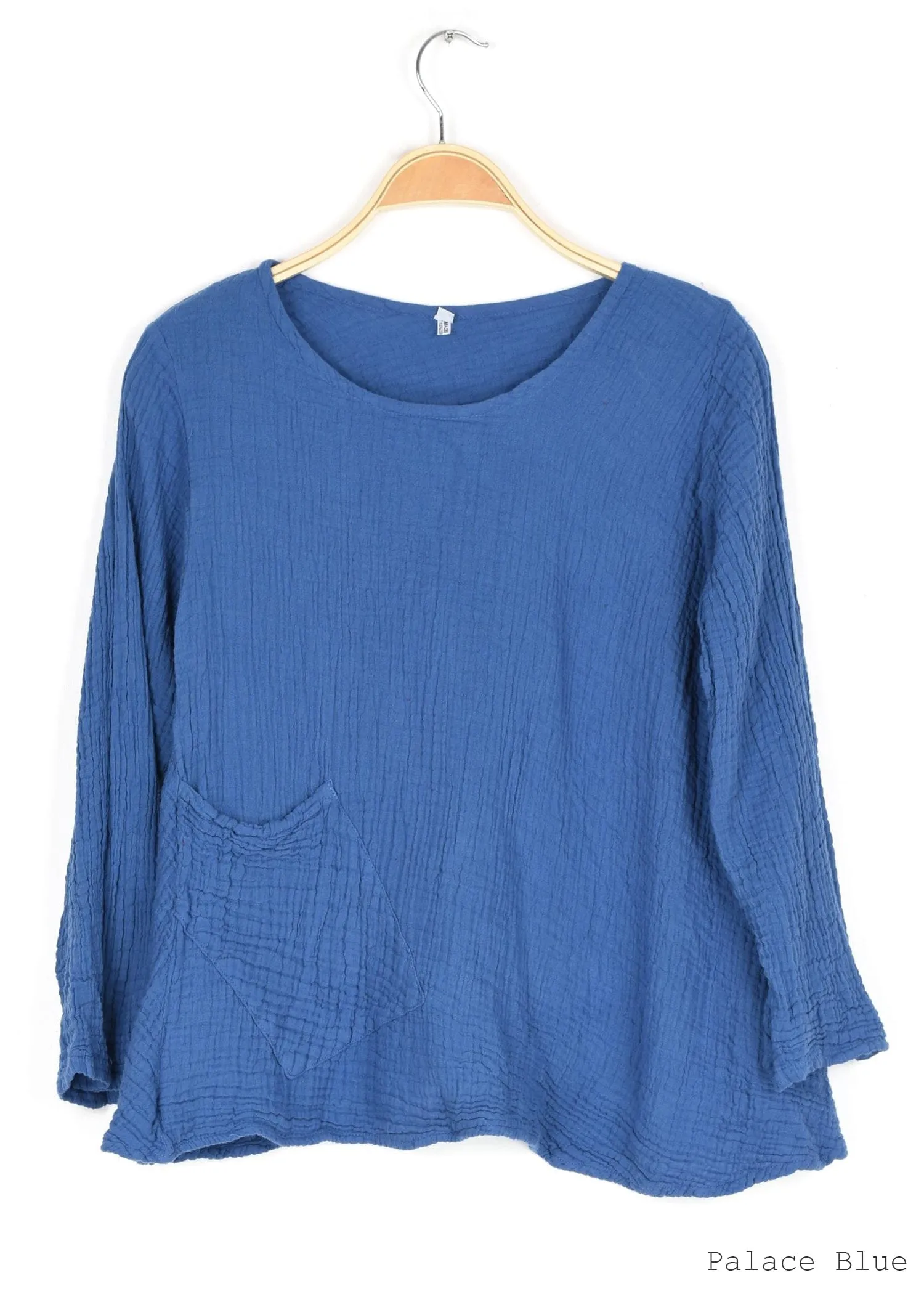 Thai Cotton Long Sleeve Boxy Top