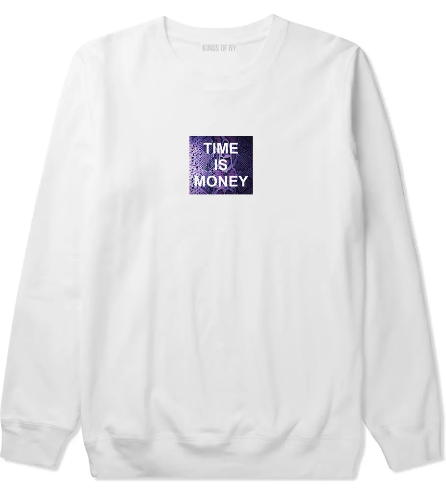 Time Is Money Snakesin Print Crewneck Sweatshirt