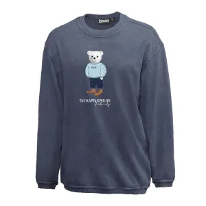 TKE Navy Sandwash Bear Crewneck
