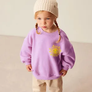 Toddler/Kid Girl's Cartoon Solar Print Design Sweatshirt