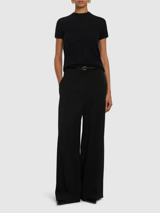 Tom Ford   Cashmere &amp; silk knit short sleeve top 