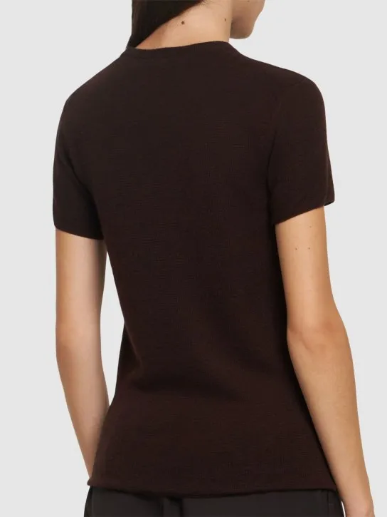 Tom Ford   Cashmere &amp; silk knit short sleeve top 