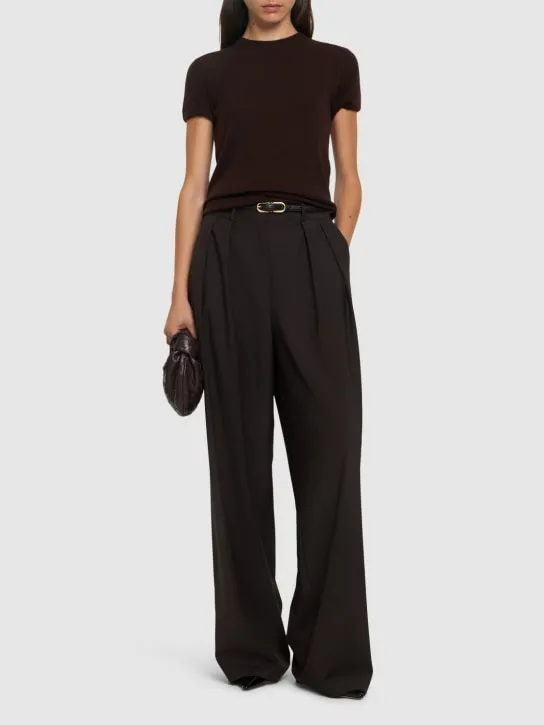 Tom Ford   Cashmere &amp; silk knit short sleeve top 