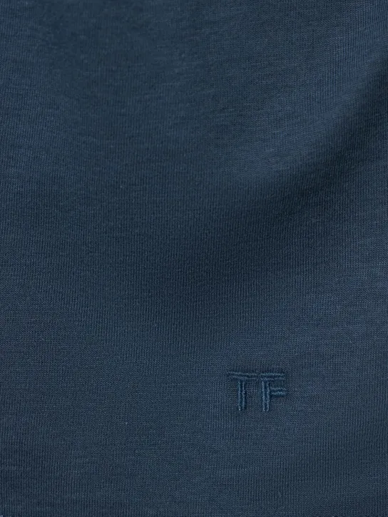 Tom Ford   Lyocell &amp; cotton l/s crewneck t-shirt 