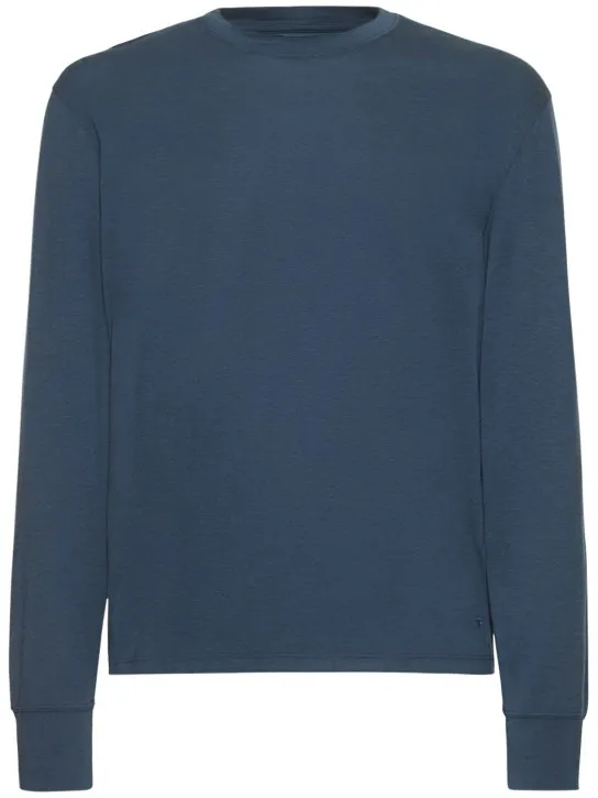 Tom Ford   Lyocell &amp; cotton l/s crewneck t-shirt 