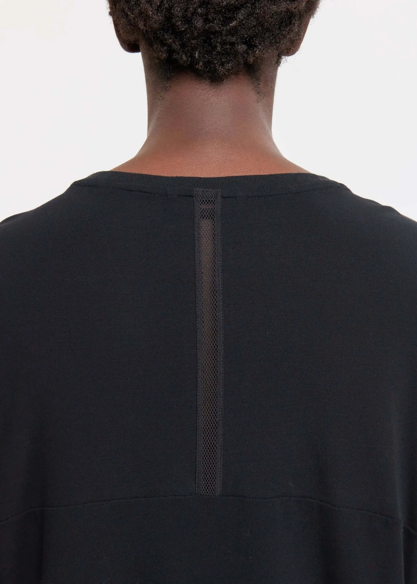 Top Stitched Panel T-Shirt With Zip Pockets
