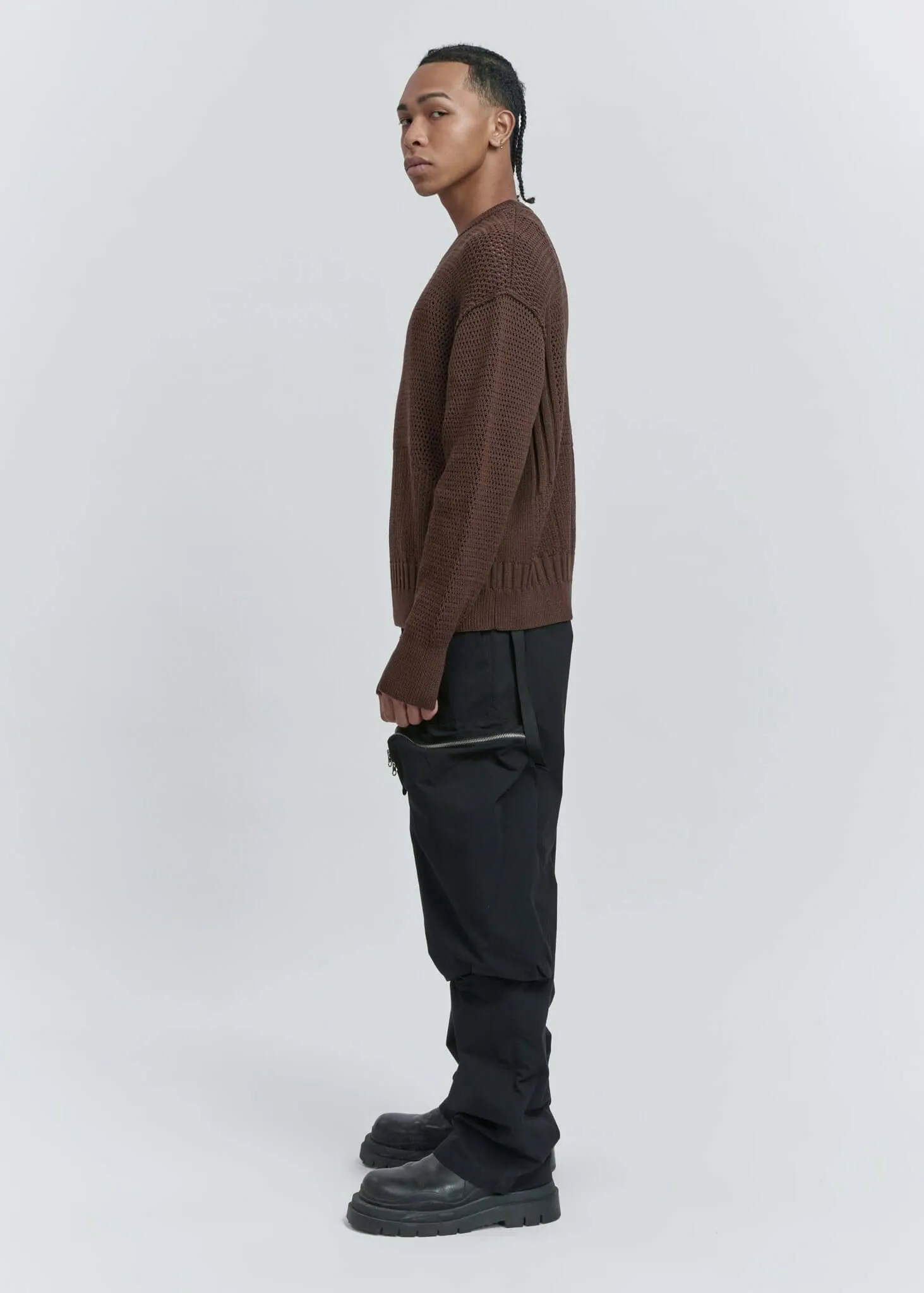 Translucent Weaving Crewnecks