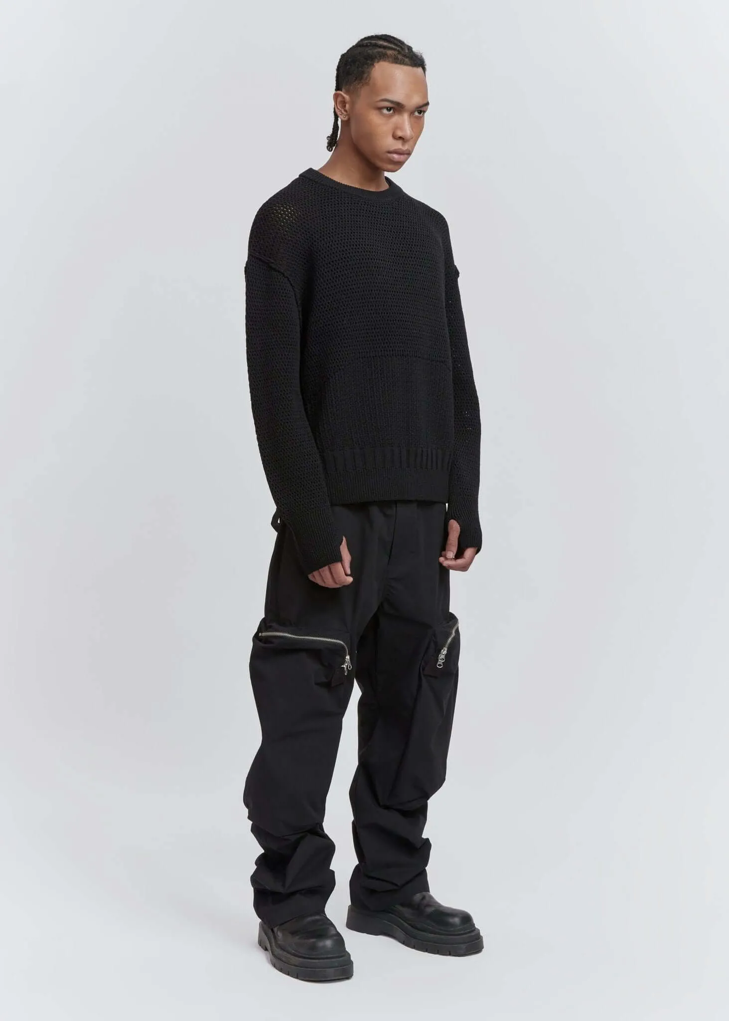 Translucent Weaving Crewnecks