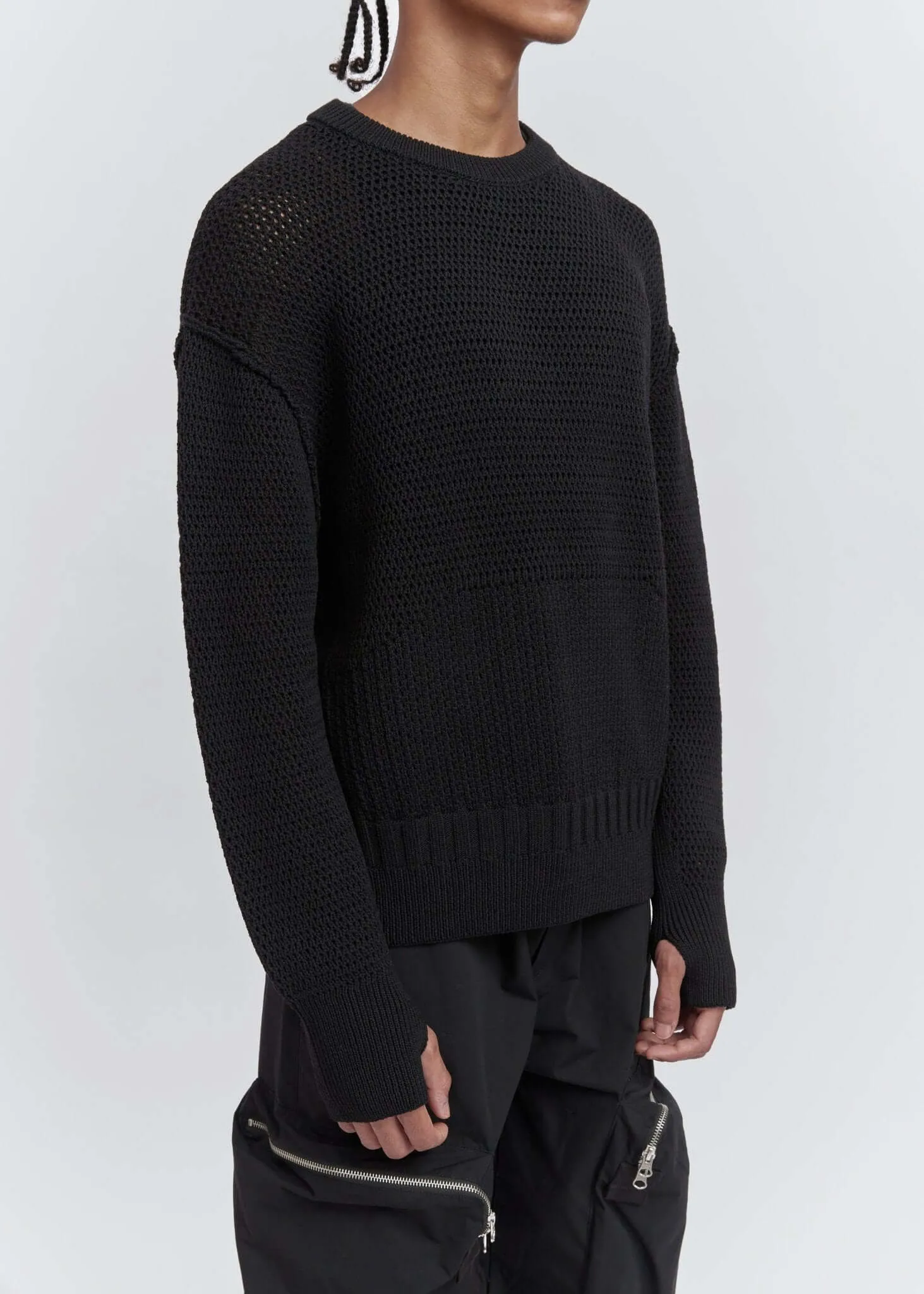 Translucent Weaving Crewnecks