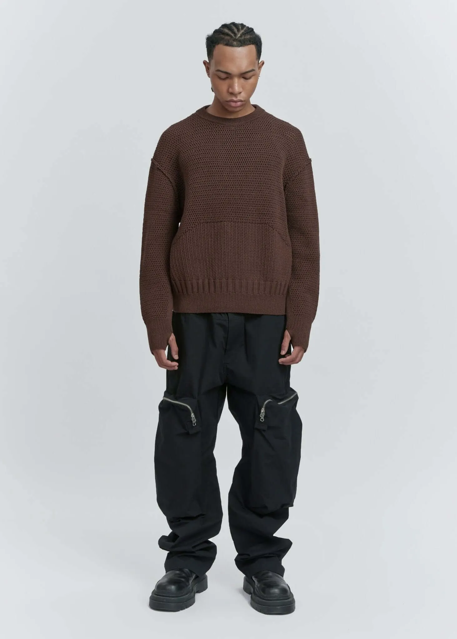 Translucent Weaving Crewnecks
