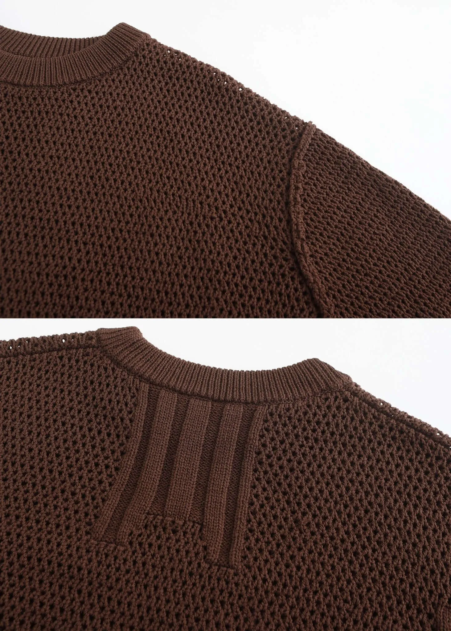Translucent Weaving Crewnecks