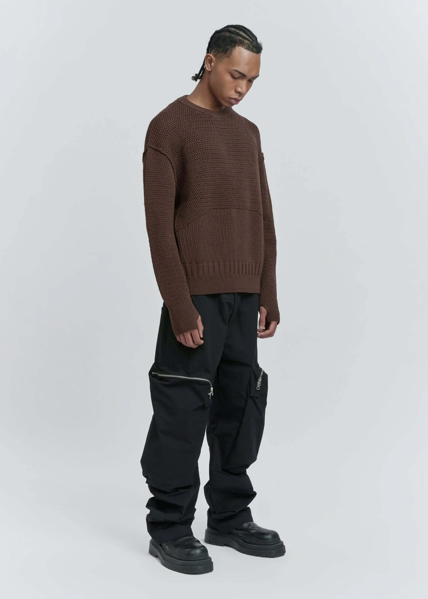 Translucent Weaving Crewnecks