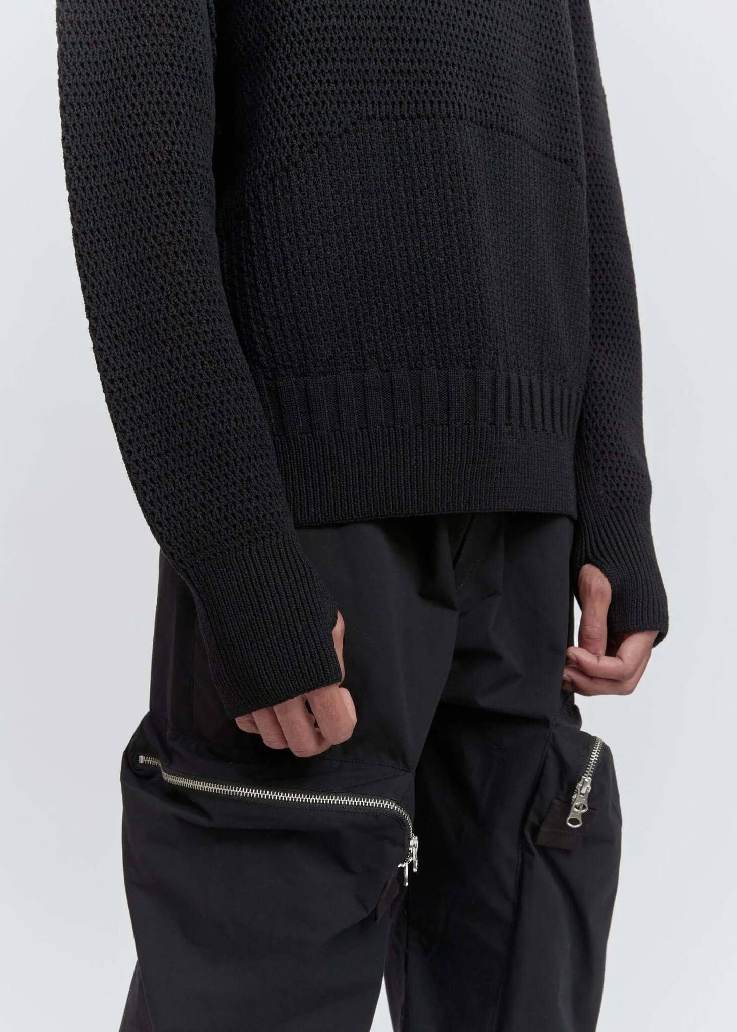 Translucent Weaving Crewnecks