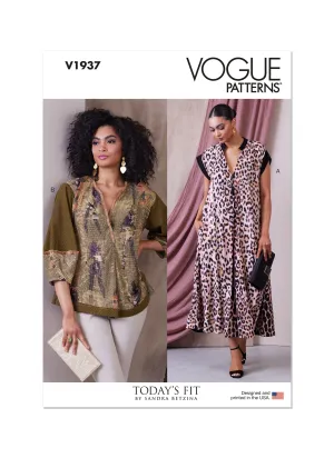 V1937 MISSES' DRESS AND TUNIC