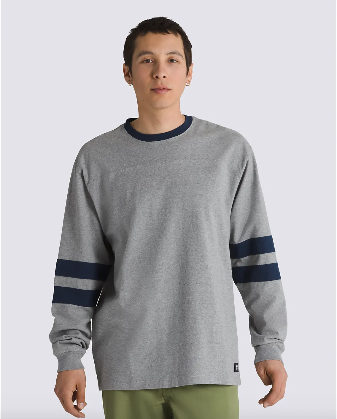Vans Sanders Varsity LS Knit - Pewter/Dress Blue