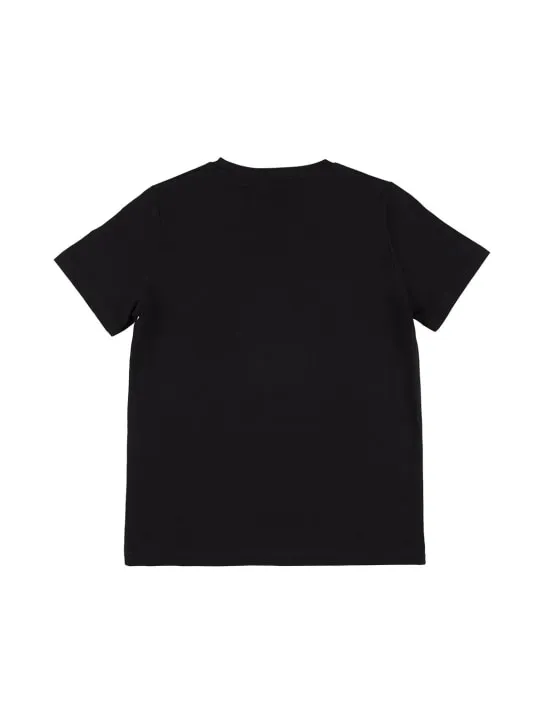 Versace   Printed logo cotton jersey t-shirt 