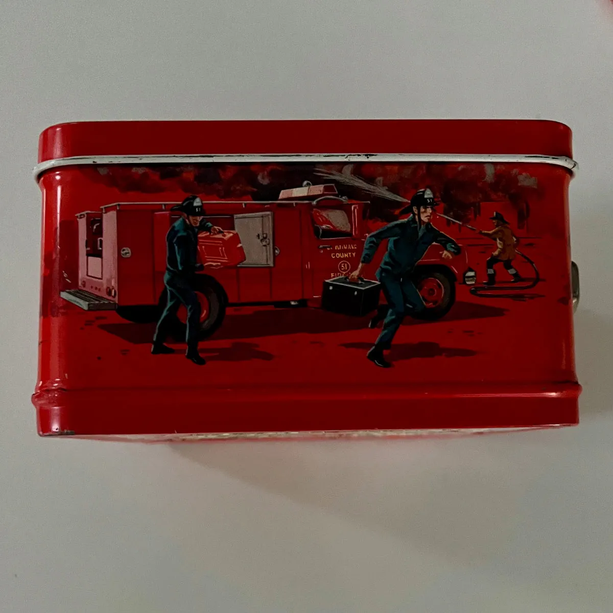 vintage 1973 Emergency Lunch Box with Thermos