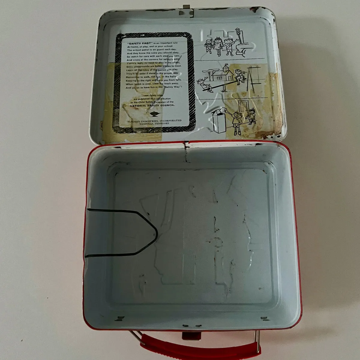 vintage 1973 Emergency Lunch Box with Thermos