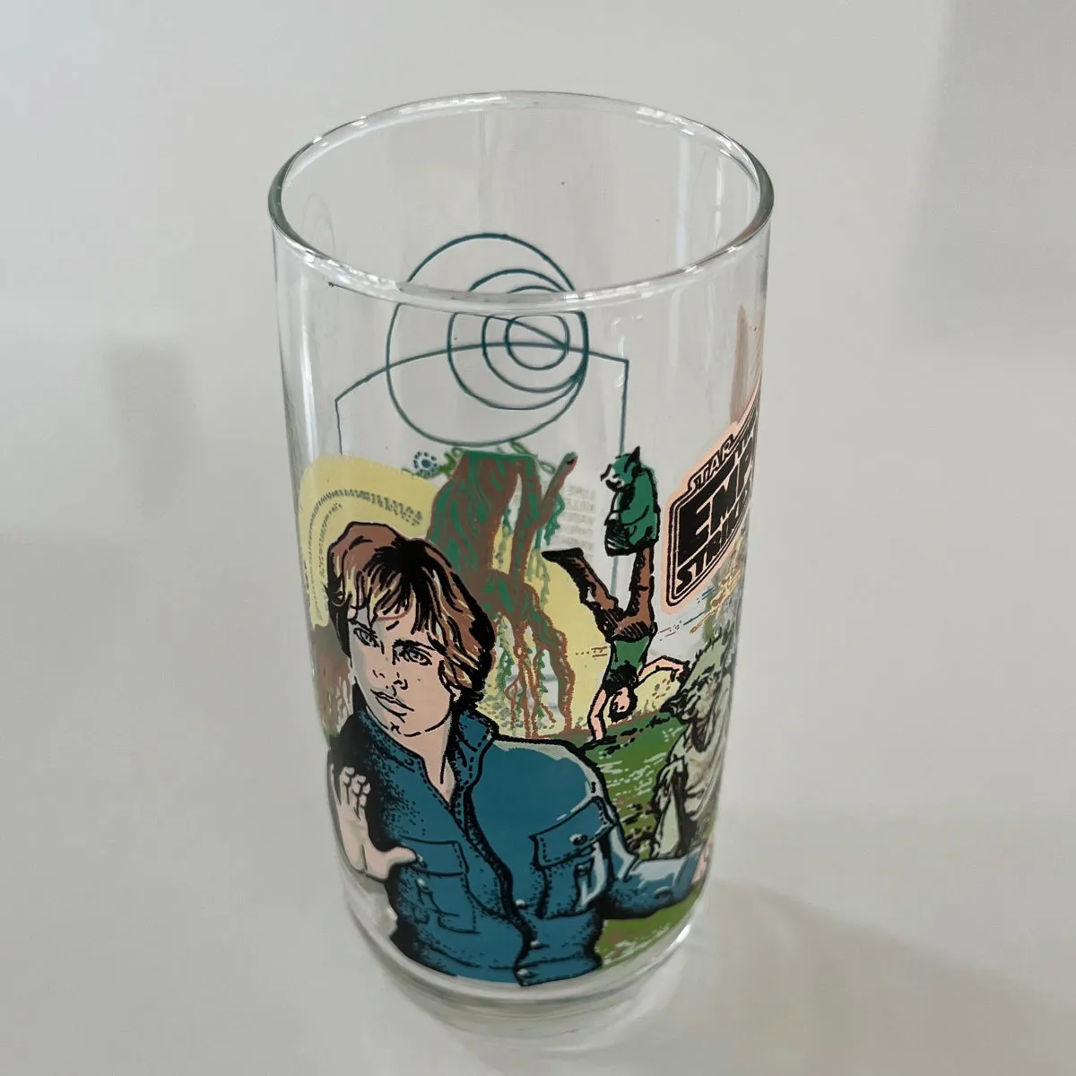 Vintage 1980 Burger King Empire Strikes Back Luke Skywalker Collectible Drinking Glass